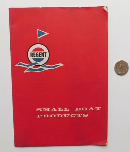 Regent Oil Company small boat products vintage catalogue price list 1950s 1960s